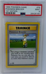 Base Set 1st Edition Pokemon Breeder PSA 9